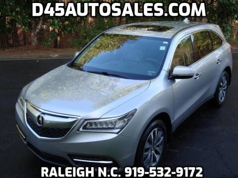 2015 Acura MDX for sale at D45 Auto Brokers in Raleigh NC