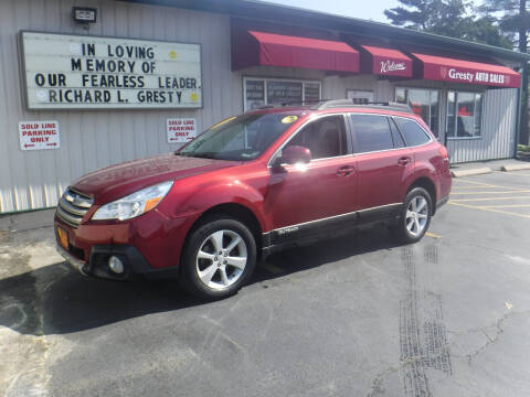 2014 Subaru Outback for sale at GRESTY AUTO SALES in Loves Park IL
