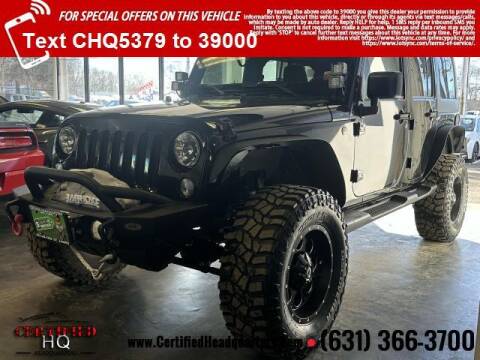 2015 Jeep Wrangler Unlimited for sale at CERTIFIED HEADQUARTERS in Saint James NY