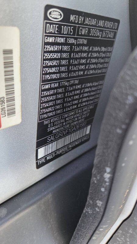 2016 Land Rover Range Rover