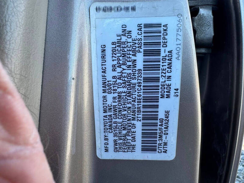 2001 Toyota Corolla LE