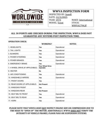 1973 International Scout