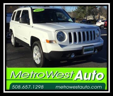 2017 Jeep Patriot for sale at Metro West Auto in Bellingham MA