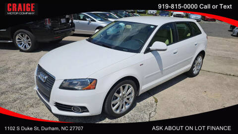 2010 Audi A3 for sale at CRAIGE MOTOR CO in Durham NC