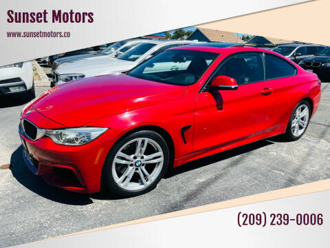 2014 BMW 4 Series for sale at Sunset Motors in Manteca CA