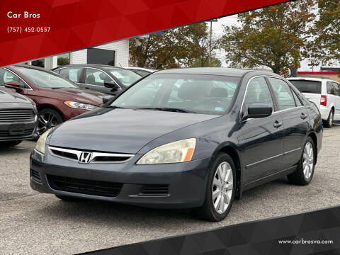 2007 Honda Accord for sale at Car Bros in Virginia Beach VA