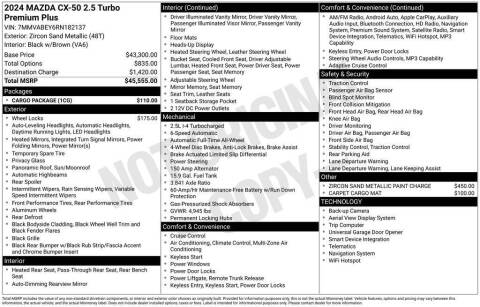2024 Mazda CX-50 2.5 Turbo Premium Plus