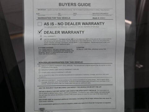 2022 Audi Q3 quattro S line Prem Plus 45 TFSI