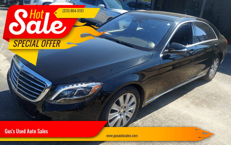 2015 Mercedes-Benz S-Class for sale at Gus's Used Auto Sales in Detroit MI