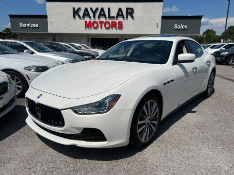 2016 Maserati Ghibli for sale at KAYALAR MOTORS in Houston TX