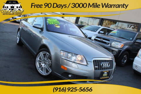 2008 Audi A6 for sale at West Coast Auto Sales Center in Sacramento CA