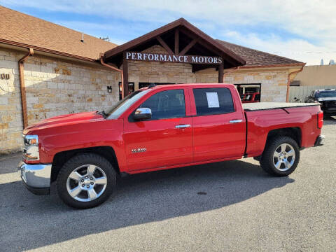 2018 Chevrolet Silverado 1500 for sale at Performance Motors Killeen Second Chance in Killeen TX