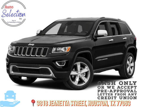 2015 Jeep Grand Cherokee for sale at Auto Selection Inc. in Houston TX
