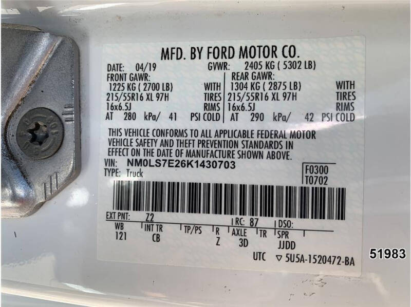 2019 Ford Transit Connect XL