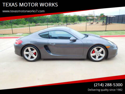 2014 Porsche Cayman for sale at TEXAS MOTOR WORKS in Arlington TX