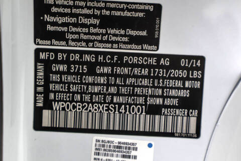 2014 Porsche Boxster S