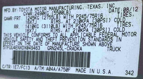 2013 Toyota Tacoma V6