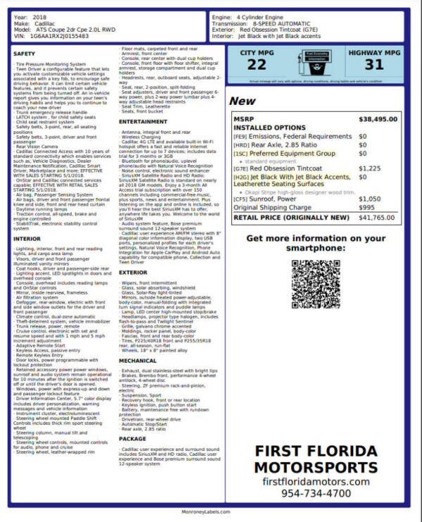 2018 Cadillac ATS Coupe Base's photo