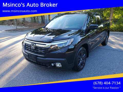 2019 Honda Ridgeline for sale at Msinco's Auto Broker in Snellville GA