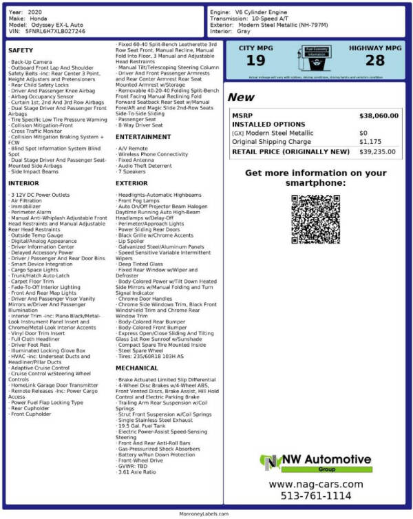 2020 Honda Odyssey EX-L