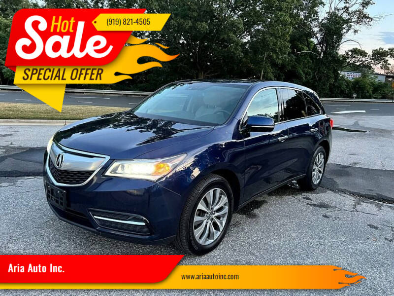 2014 Acura MDX for sale at Aria Auto Inc. in Raleigh NC