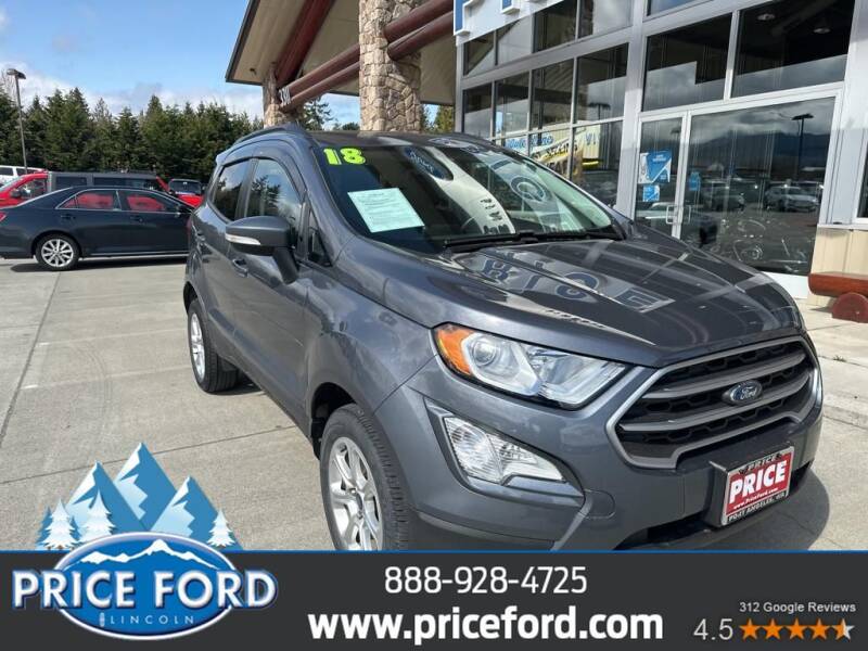 2018 Ford EcoSport for sale at Price Ford Lincoln in Port Angeles WA