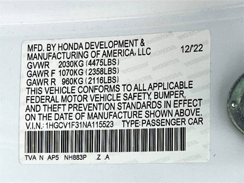 2022 Honda Accord Sport