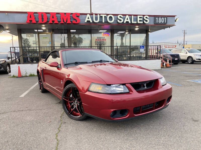 2004 Ford Mustang SVT Cobra for sale at Adams Auto Sales CA in Sacramento CA