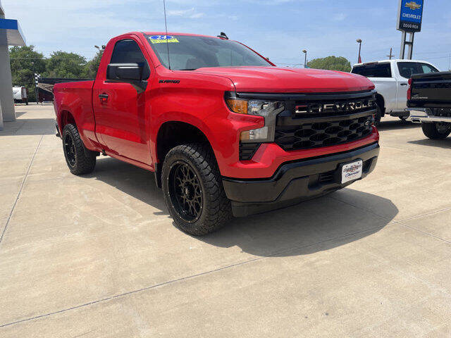 Used 2024 Chevrolet Silverado 1500 Work Truck with VIN 3GCNAAEK7RG101709 for sale in Pratt, KS