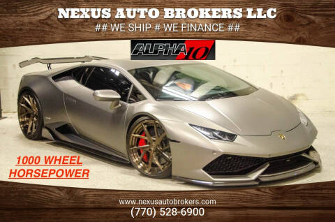 2015 Lamborghini Huracan for sale at Nexus Auto Brokers LLC in Marietta GA