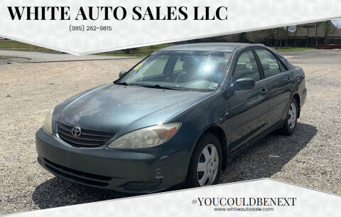 2002 Toyota Camry for sale at WHITE AUTO SALES LLC in Houma LA