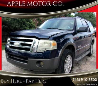 2007 Ford Expedition for sale at APPLE MOTOR CO. in Houston TX