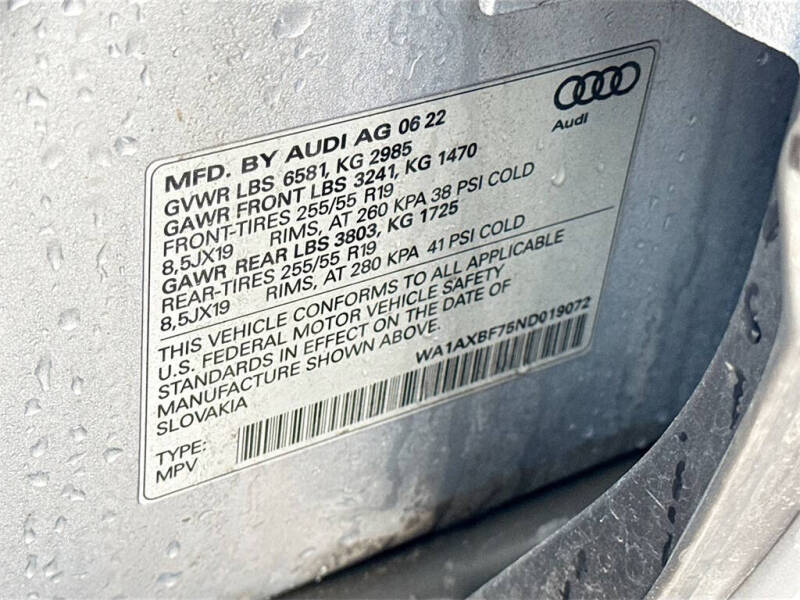 2022 Audi Q7 quattro Premium 55 TFSI