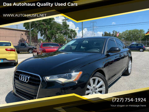 2014 Audi A6 for sale at Das Autohaus Quality Used Cars in Clearwater FL