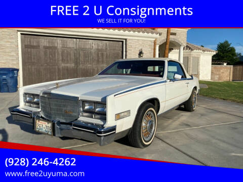 1984 Cadillac Eldorado for sale at FREE 2 U Consignments in Yuma AZ