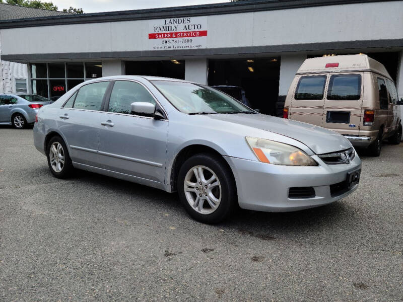 2007 Honda Accord for sale at Landes Family Auto Sales in Attleboro MA