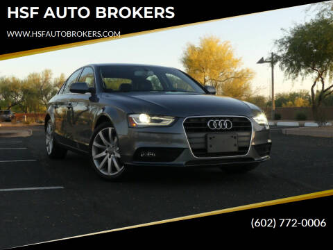2013 Audi A4 for sale at HSF AUTO BROKERS in Phoenix AZ