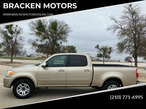 2006 Toyota Tundra for sale at BRACKEN MOTORS in San Antonio TX