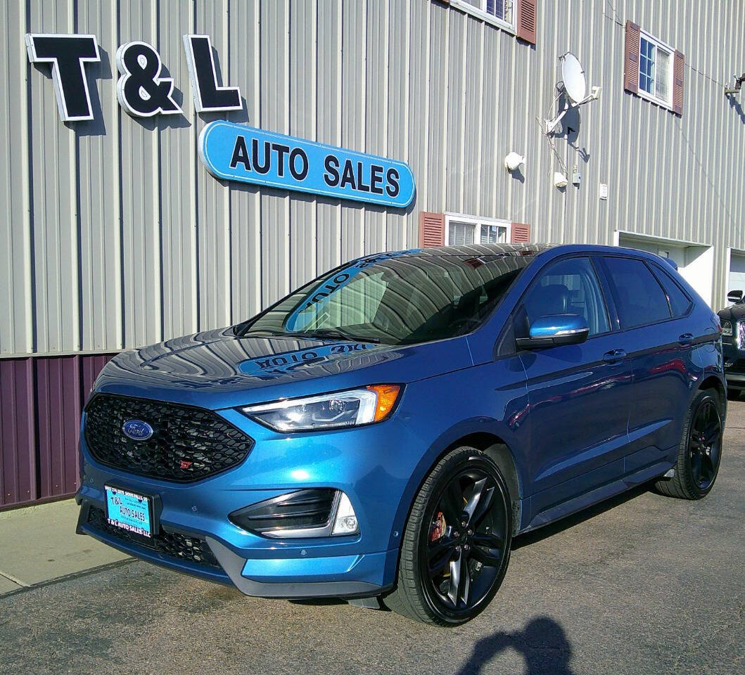 Blue 2019 Ford Edge ST AWD ST 4dr Crossover 1