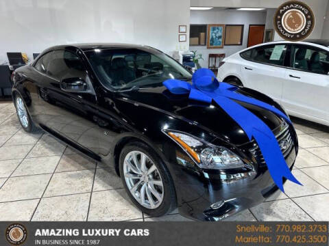 2015 Infiniti Q60 Convertible for sale at Amazing Luxury Cars in Snellville GA