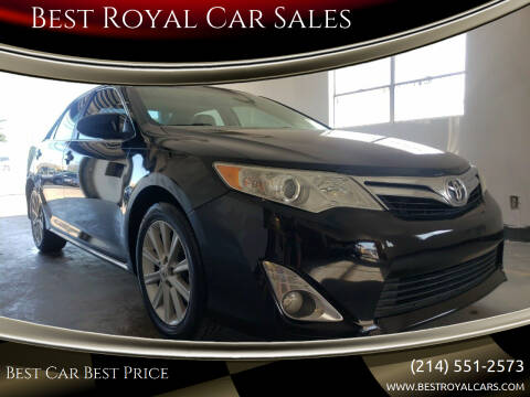 2012 Toyota Camry for sale at Best Royal Car Sales in Dallas TX