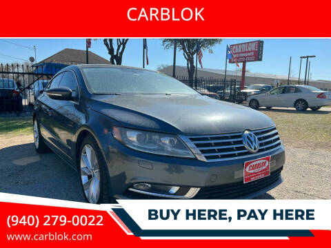 2013 Volkswagen CC for sale at CARBLOK in Lewisville TX