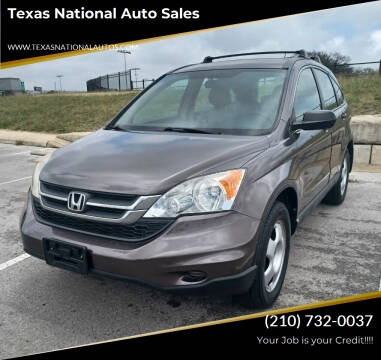 2010 Honda CR-V for sale at Texas National Auto Sales in San Antonio TX