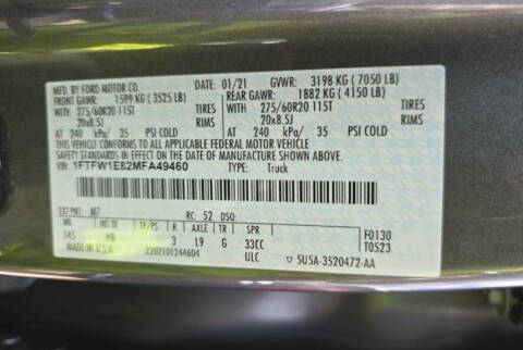 2021 Ford F-150 Lariat