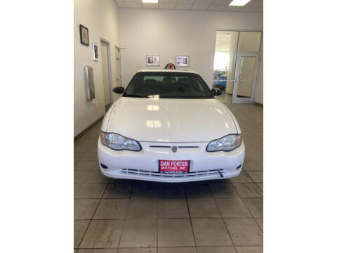 2002 Chevrolet Monte Carlo for sale at DAN PORTER MOTORS in Dickinson ND