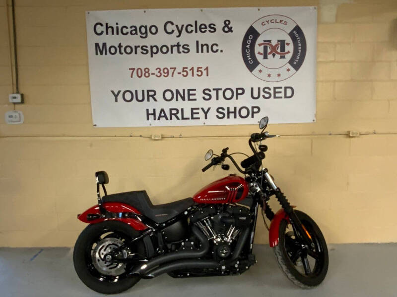 2022 Harley-Davidson FXBBS  STREET BOB SOFTAIL for sale at CHICAGO CYCLES & MOTORSPORTS INC. in Batavia IL