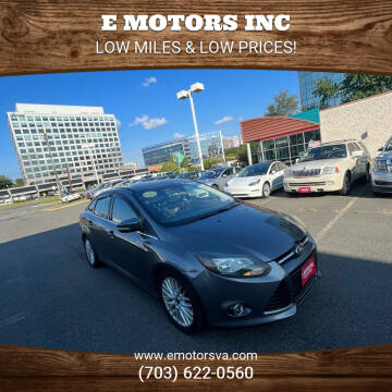 2014 Ford Focus for sale at E Motors INC in Vienna VA