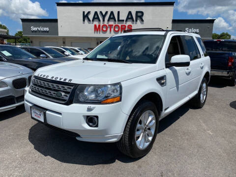 2013 Land Rover LR2 for sale at KAYALAR MOTORS in Houston TX