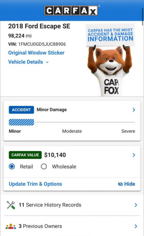 2018 Ford Escape SE