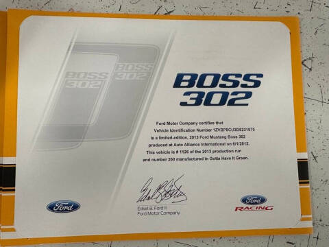2013 Ford Mustang Boss 302